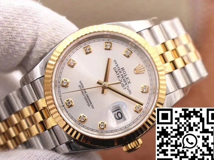 White 126233 EW Dial Datejust Rolex Factory 0328